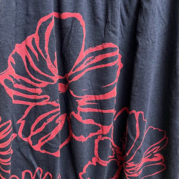 American Eagle Outfitters AE Flowy Boho Sleeveless Floral Blue Red Top XS Petite - Picture 7 of 7